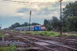 METX 112, EMD F40PH Westbound on the NS at 75th St crossing